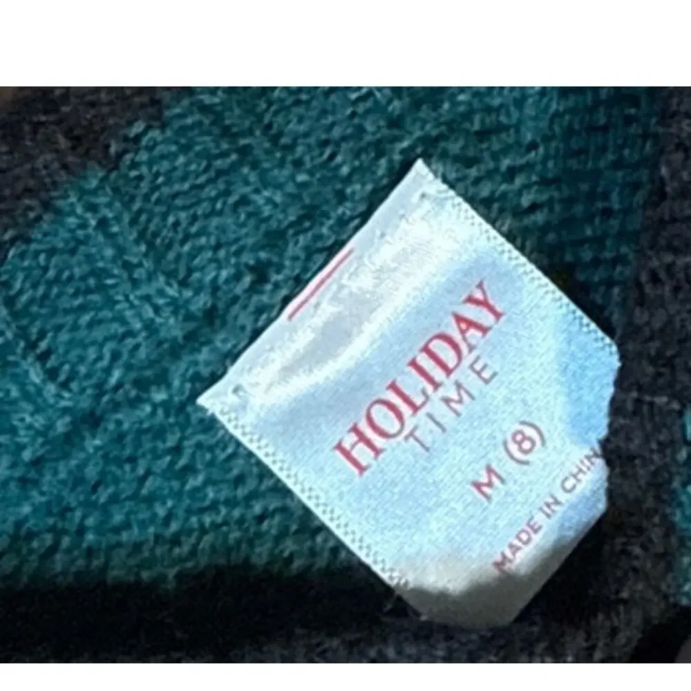 Holiday Time Video Gamer Green Crewneck Christmas Sweater Size Medium (8)